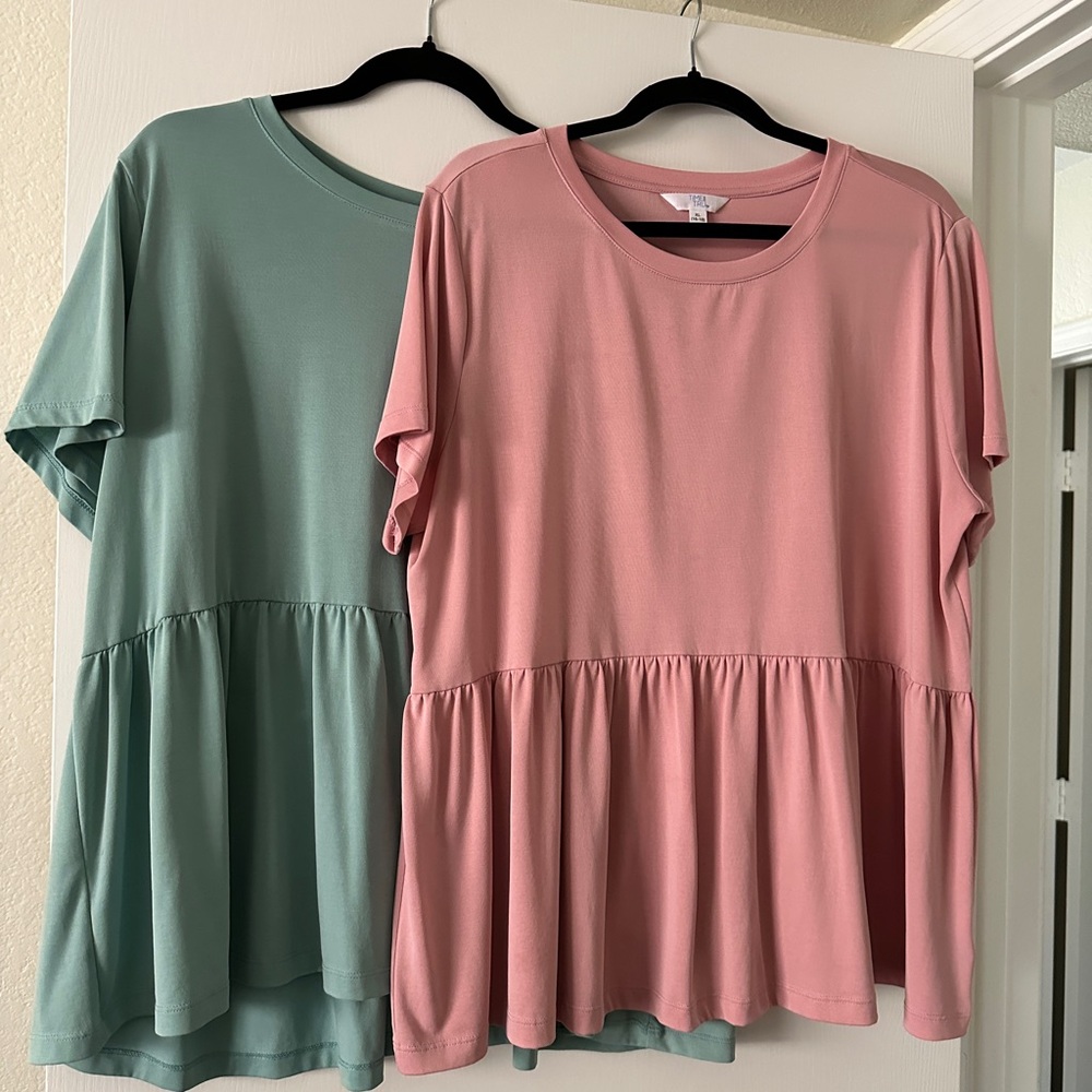 Time & Tru Peplum shirts size XL